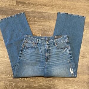 American Eagle Outfitters Curvy Baggy Straight Jeans